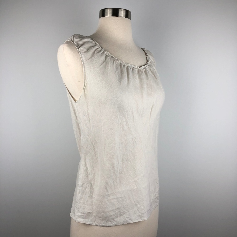 Max Studio Basic Linen Tank Medium - Picture 4 of 7